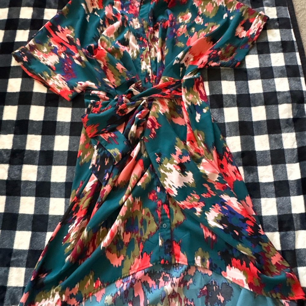 SHEIN Multicolor Abstract Dress